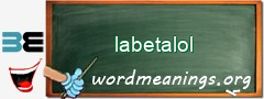 WordMeaning blackboard for labetalol